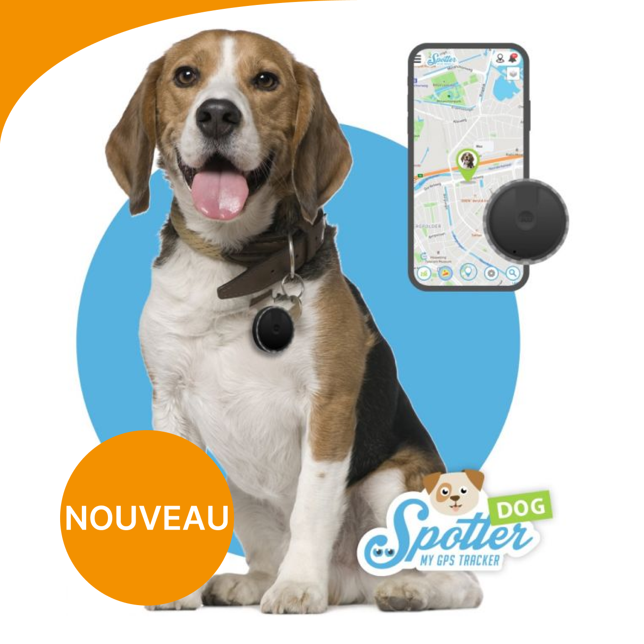 Traceur GPS pour chiens avec suivi d'activité