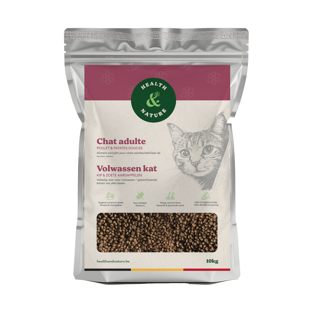 Dierenarts Brokken - Volwassen kat 10 kg - Kip / Zoete aardappel