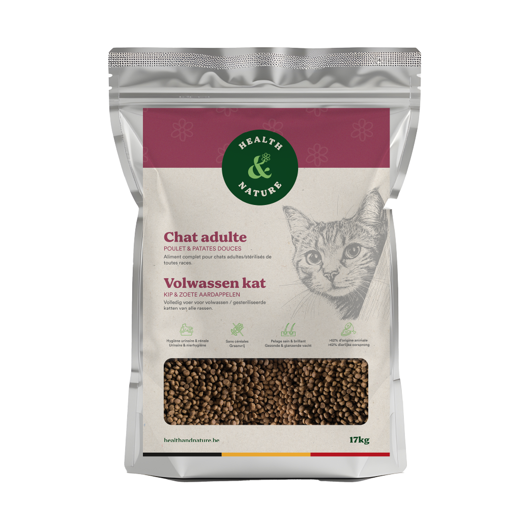 Dierenarts Brokken - Volwassen kat 17 kg - Kip / Zoete aardappel
