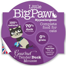 Charger l&#39;image dans la galerie, Pack 8 Mousses Little Big Paw Chat 85g - Saveur Canard
