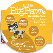 Charger l&#39;image dans la galerie, Pack 8 Mousses Little Big Paw Chat 85g - Saveur Dinde
