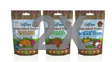 Charger l&#39;image dans la galerie, Double Pack Biscuits 100% Naturel - 3 Saveurs - Dinde, Poisson, Poulet
