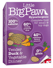 Charger l&#39;image dans la galerie, Mousse Little Big Paw Chien 150g Canard
