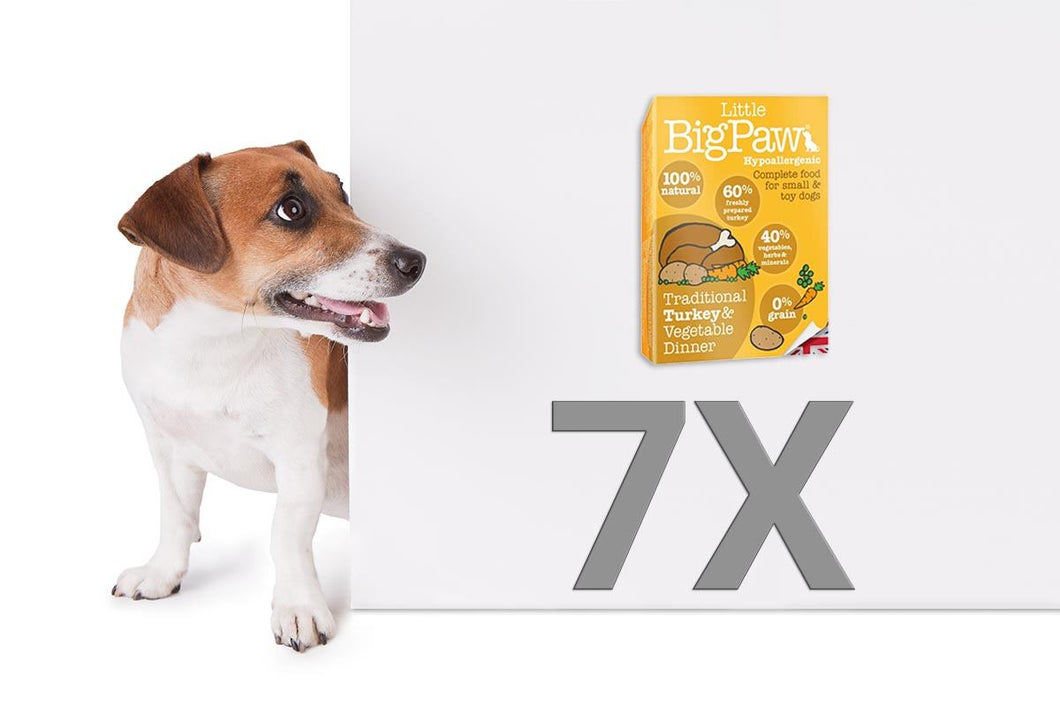 Pack 7 Mousses Little Big Paw Chien - Saveur Dinde